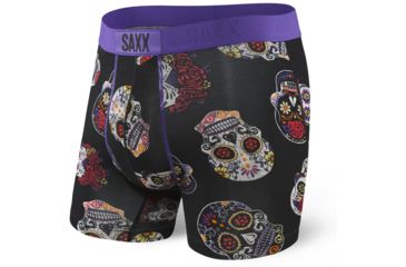 Image of SAXX Vibe Modern Fit Boxer Brief - Mens, Black Day Of The Dead, S, SXBM35-DOB-S