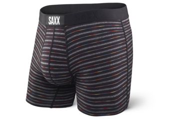 Image of SAXX Vibe Modern Fit Boxer Brief - Mens, Black Gradient Stripe, 2XL, SXBM35-BGRS-XXL