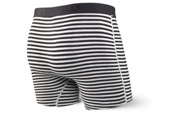 Image of SAXX Vibe Modern Fit Boxer Brief - Mens, Black Hiker Stripe, XL, SXBM35-BKS-XL