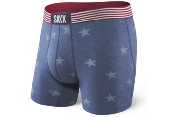 Image of SAXX Vibe Modern Fit Boxer Brief - Mens, Chambray Americana, L, SXBM35-CAC-L