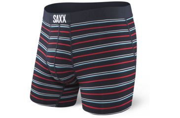 Image of SAXX Vibe Modern Fit Boxer Brief - Mens, Dark Ink Coast Stripe, S, SXBM35-ICS-S