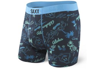 Image of SAXX Vibe Modern Fit Boxer Brief - Mens, Midnight Aloha, S, SXBM35-ALM-S