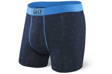Image of SAXX Vibe Modern Fit Boxer Brief - Mens, Navy Arrow, S, SXBM35-ARN-S