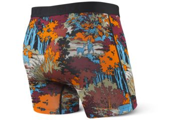 Image of SAXX Vibe Modern Fit Boxer Brief - Mens, Red Deep Woods, S, SXBM35-DWR-S