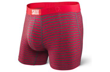 Image of SAXX Vibe Modern Fit Boxer Brief - Mens, Red Hiker Stripe, S, SXBM35-HPS-S