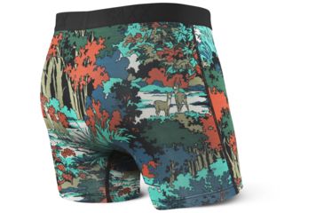 Image of SAXX Vibe Modern Fit Boxer Brief - Mens, Teal Deep Woods, S, SXBM35-DWT-S