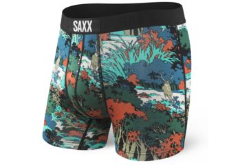 Image of SAXX Vibe Modern Fit Boxer Brief - Mens, Teal Deep Woods, S, SXBM35-DWT-S