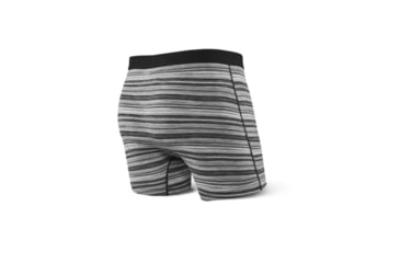 Image of Saxx Vibe Stripped Boxer Modern Fit - Mens, Charcoal Heather Stripe, Extra Large, SXBM35 CHS XL