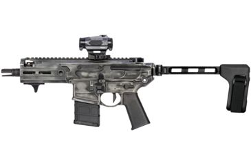 Image of SB Tactical FS1913 Pistol Stabilizing Brace - Sig MPX, MCX, Rattler & Rock River LAR-PDS Compatible, Includes Folding Hinge, Aluminum Strut, Black, FS1913A-01-SB