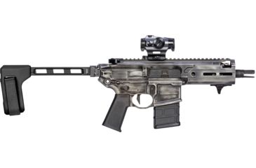 Image of SB Tactical FS1913 Pistol Stabilizing Brace - Sig MPX, MCX, Rattler & Rock River LAR-PDS Compatible, Includes Folding Hinge, Aluminum Strut, Black, FS1913A-01-SB
