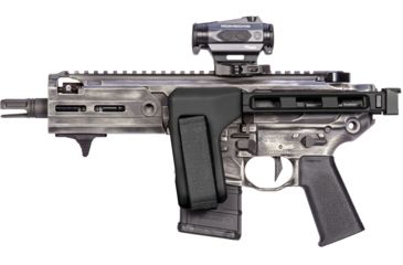 Image of SB Tactical FS1913 Pistol Stabilizing Brace - Sig MPX, MCX, Rattler & Rock River LAR-PDS Compatible, Includes Folding Hinge, Aluminum Strut, Black, FS1913A-01-SB