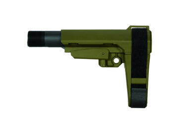 Image of SB Tactical SBA3, 5-position adjustable w/6 pos, Mil-spec, OD Green/Black SBA3-04-SB