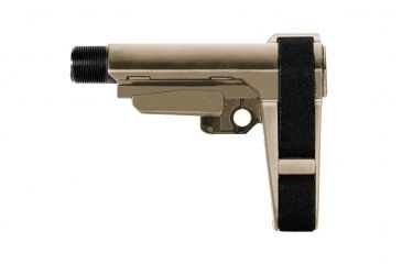 Image of SB Tactical SBA3 Pistol Stabilizing AR Brace w/Mil-Spec Carbine Receiver Extension, Flat Dark Earth, SBA3-02-SB