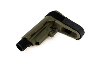 Image of SB Tactical SBA3 Pistol Stabilizing AR Brace w/Mil-Spec Carbine Receiver Extension, OD Green, SBA3-04-SB