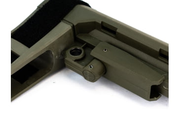 Image of SB Tactical SBA3 Pistol Stabilizing AR Brace w/Mil-Spec Carbine Receiver Extension, OD Green, SBA3-04-SB