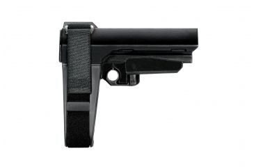 Image of SB Tactical SBA3 Pistol Stabilizing AR Brace w/Mil-Spec Carbine Receiver Extension, Black, SBA3-01-SB