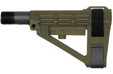 Image of SB Tactical SBA4 Pistol Stabilizing Brace - 5-Position Adjustable, OD Green, SBA4-04-SB