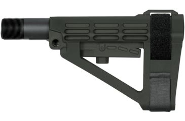Image of SB Tactical SBA4 Pistol Stabilizing Brace - 5-Position Adjustable, Stealth Grey, SBA4-03M-SB