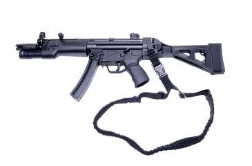 Image of SB Tactical Side Folding Brace SBT5A, Aluminum MP5 Adapter, QD, Black, SBT5A-01-SB