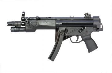 Image of SB Tactical Side Folding Brace SBT5A, Aluminum MP5 Adapter, QD, Black, SBT5A-01-SB