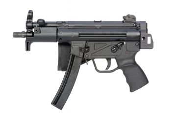 Image of SB Tactical Side Folding Brace SBT5KA, Aluminum MP5 Adapter, QD, Black, SBT5KA-01-SB