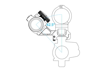 Image of Scalarworks KICK/04 Red Dot Sight Mount, Standalone, Left Hand, Black, SW2715