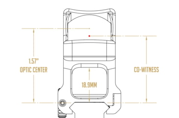 Image of Scalarworks LEAP/04 Trijicon RMR Mount, 1.57in, Black, SW0410