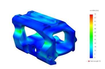 Image of Scalarworks LEAP/05 Trijicon MRO Mount, 1.57in, Black, SW0510