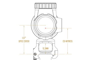 Image of Scalarworks LEAP/05 Trijicon MRO Mount, 1.57in, Black, SW0510
