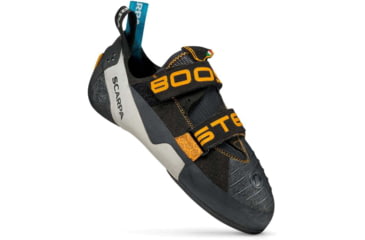 Image of Scarpa Booster Climbing Shoes, Black/Orange, 44, 70060/000-BlkOrg-44