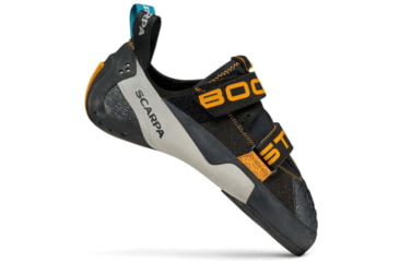 Image of Scarpa Scarpa Booster Climbing Shoes, Black/Orange, 44, 70060/000-BlkOrg-44