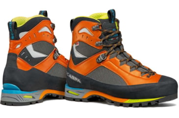 Image of Scarpa Charmoz HD Mountaineering Shoes - Mens, Shark/Orange, 42.5, 71052/250-SrkOrg-42.5