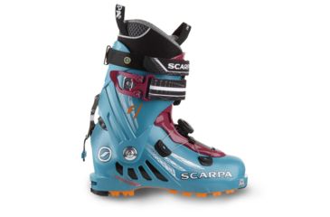 Image of Scarpa F1 Alpine Touring Boot - Womens, Anthracite/Lagoon, 21.5, 12166/502.2-AntLag-21.5