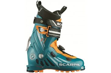 Image of Scarpa F1 Touring Ski Boot-Petrol Blue/Orange-31