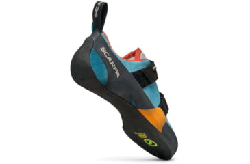 Image of Scarpa Force V Climbing Shoes - Womens, Ice Fall/Mandarin Red, 41.5, 70018/002-IfallMred-41.5
