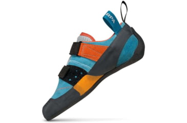 Image of Scarpa Force V Climbing Shoes - Womens, Ice Fall/Mandarin Red, 41.5, 70018/002-IfallMred-41.5