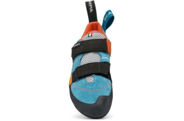 Image of Scarpa Force V Climbing Shoes - Womens, Ice Fall/Mandarin Red, 41.5, 70018/002-IfallMred-41.5