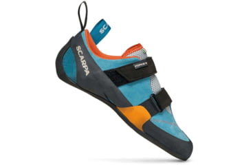 Image of Scarpa Force V Climbing Shoes - Womens, Ice Fall/Mandarin Red, 41.5, 70018/002-IfallMred-41.5