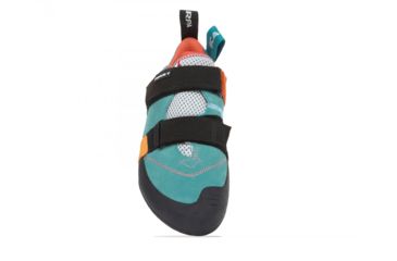 Image of Scarpa Force V Climbing Shoes - Womens, Ice Fall/Mandarin Red, Medium, 34.5, 70018/002-IfallMred-34.5