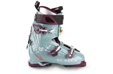Image of Scarpa Freedom 100 Ski Boot - Womens, Mineral Blue/Purple, 23, 12011/502.1-MnblPur-23.0