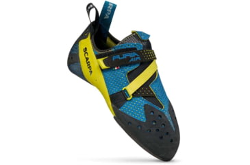 Image of Scarpa Furia Air Climbing Shoes, Baltic Blue/Yellow, 42.5, 70059/000-BbluYel-42.5