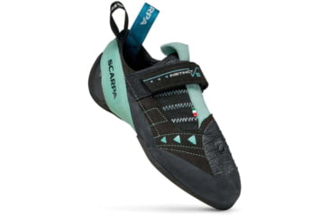 Image of Scarpa Instinct VS Climbing Shoes - Womens, Black/Aqua, 37.5, 70013/002-BlkAqua-37.5