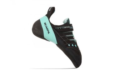 Image of Scarpa Instinct VS Climbing Shoes - Womens, Black/Aqua, Medium, 34.5, 70013/002-BlkAqua-34.5