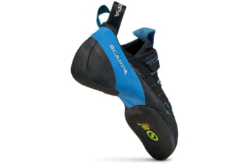 Image of Scarpa Instinct VSR Climbing Shoes, Black/Azure, 38, 70015/000-BlkAzr-38