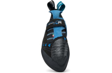 Image of Scarpa Instinct VSR Climbing Shoes, Black/Azure, 38, 70015/000-BlkAzr-38