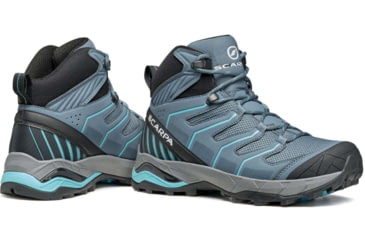 Image of Scarpa Maverick Mid GTX Hiking Shoes - Womens, Storm Grey/Aqua, 39.5, 63090/202-SgryAqua-39.5