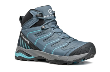 Image of Scarpa Maverick Mid GTX Hiking Shoes - Womens, Storm Grey/Aqua, 38.5, 63091/202-SgryAqua-38.5