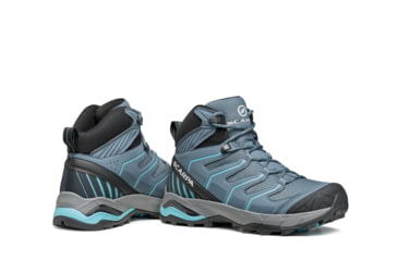 Image of Scarpa Maverick Mid GTX Hiking Shoes - Womens, Storm Grey/Aqua, 38.5, 63091/202-SgryAqua-38.5