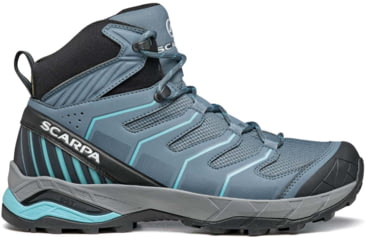Image of Scarpa Maverick Mid GTX Hiking Shoes - Womens, Storm Grey/Aqua, 38.5, 63091/202-SgryAqua-38.5