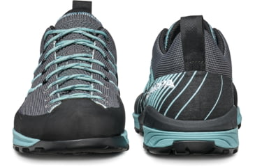 Image of Scarpa Mescalito KN Climbing Shoes - Womens, Grey/Aqua, 38.5, 72111-352-GryAqua-38.5